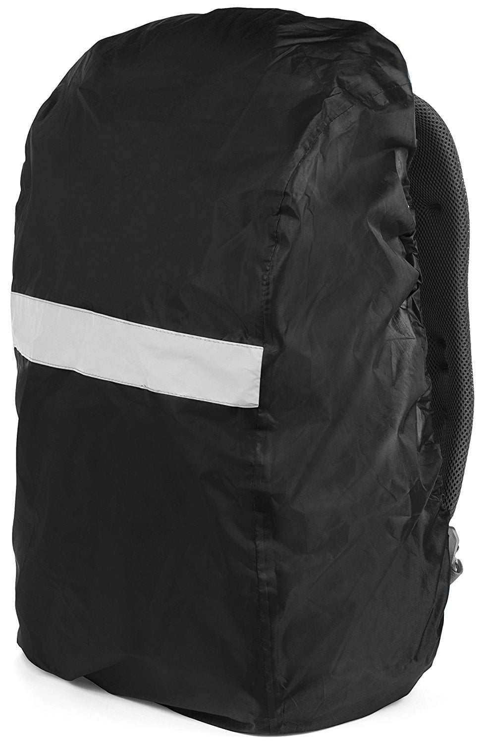 Onsinic Backpack Rain Cover Nylon Waterproof Reflective Rain Protection Rucksack for Hiking Camping Traveling Cycling Rucksack Rainproof Cover,Black