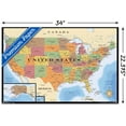 thumbnail image 2 of Map - USA Wall Poster, 22.375" x 34" Framed, 2 of 4