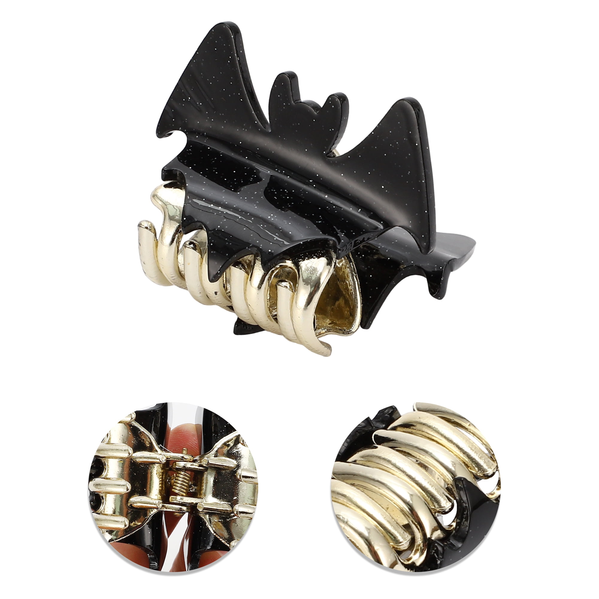 Unique Bargains Women's Bat Style Hair Clips 1.97 Inch Length 1 Pc Black