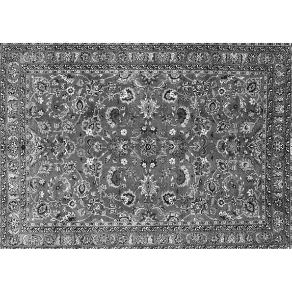 Ahgly Company Indoor Rectangle Persian Gray Traditional Area Rugs, 7' x 10'