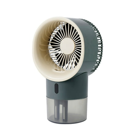 

Ajauxi USB Mini Refrigerated Wind Conditioner Home Small Chiller Portable Mobile Humidification Night Light Desktop Water-cooled Fan Built-in Battery Model