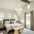 thumbnail image 5 of KPIBEST 21 inch 15 light empire crystal chandelier, living room gold crystal large chandelier, 5 of 10
