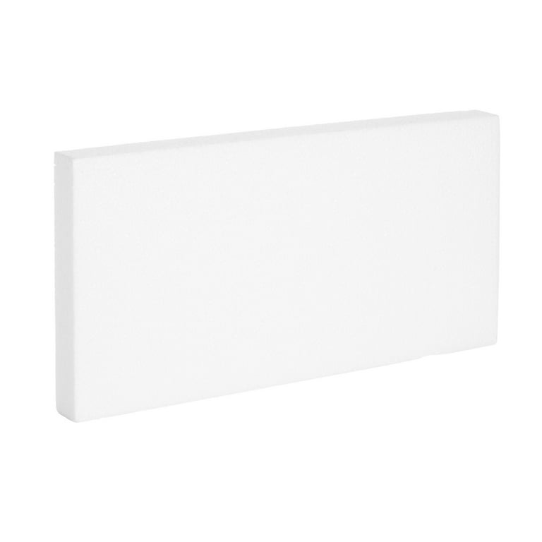 6 Pack White Foam Sheets 1 Inch Thick, Polystyrene Rectangle Blocks for DIY  Crafts, Art Supplies, Packing (12x4 Inches)