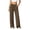 Brown, variant on Athletic Pants for Women Loose Fitted Elastic High Waist Full Length Yoga Pants Gym Workout Breathable Trousers