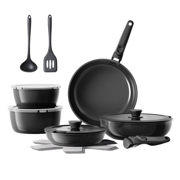 Juego de utensilios de cocina Redchef, ollas y sartenes de cerámica, 16 piezas, antiadherentes