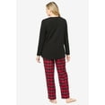 thumbnail image 2 of Dreams & Co. Plus Size Cozy Pajama Set, 2 of 6