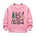 thumbnail image 2 of Cowsor Chandails en Molleton Filles Enfants Mignons Graphiques Col Rond Chandail Tops Manches Longues Chemises de Vacances, 2 of 6