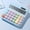Blue, variant on Exquisite High-end Portable High-precision 12-digit Desktop Calculator, With A Large Display And Large Buttons-Ideal Choice For Students And Offices. No Battery Required For Operation. Halloween Gift