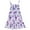 Purple, variant on Disney Minnie Mouse Floral Smocked Maxi Dress Little Kid to Big