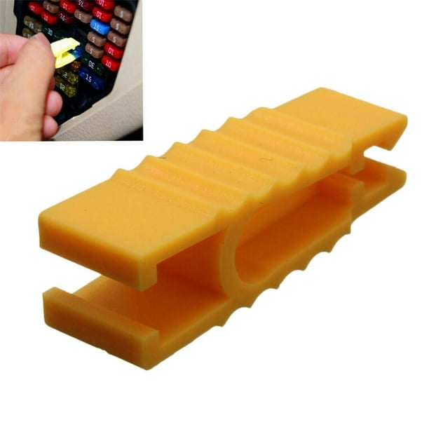 Dettelin Car Automobile Fuse Clips Tools Fuse Puller Yellow Tool Large Medium Fuse Extractor Walmart Com Walmart Com