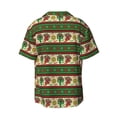thumbnail image 6 of Lsque Vintage Mexican print Men's Cuban Collar Short Sleeve Shirt Summer Beachwear Casual Button Down Fashionable Vacation Leisure Shirt-4X-Large, 6 of 7