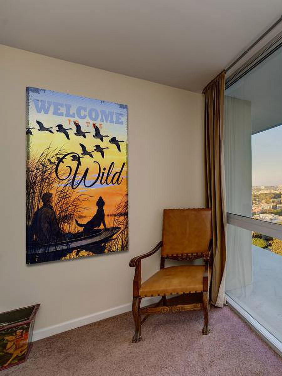 "Welcome Wild" Painting Print on Wrapped Canvas
