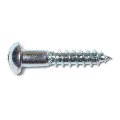 

#10 x 1 Zinc Plated Steel Phillips Round Head Wood Screws (32 pcs.)