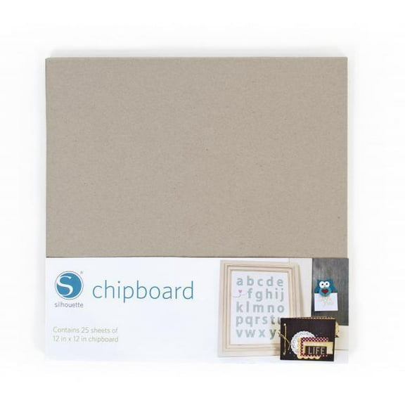 Silhouette Chipboard 12"X12" 25/Pkg-