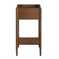 thumbnail image 3 of Vanity Cabinet (Sink not included), Walnut, Wood, Mid Century Hotel Bedroom Bathroom, Modern Contemporary HB36350, 3 of 9