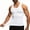 White, variant on 2 Packs Gynecomastia Compression Shirts for Men - Sleeveless Slimming Undershirts Body Shaper Workout Tank Top