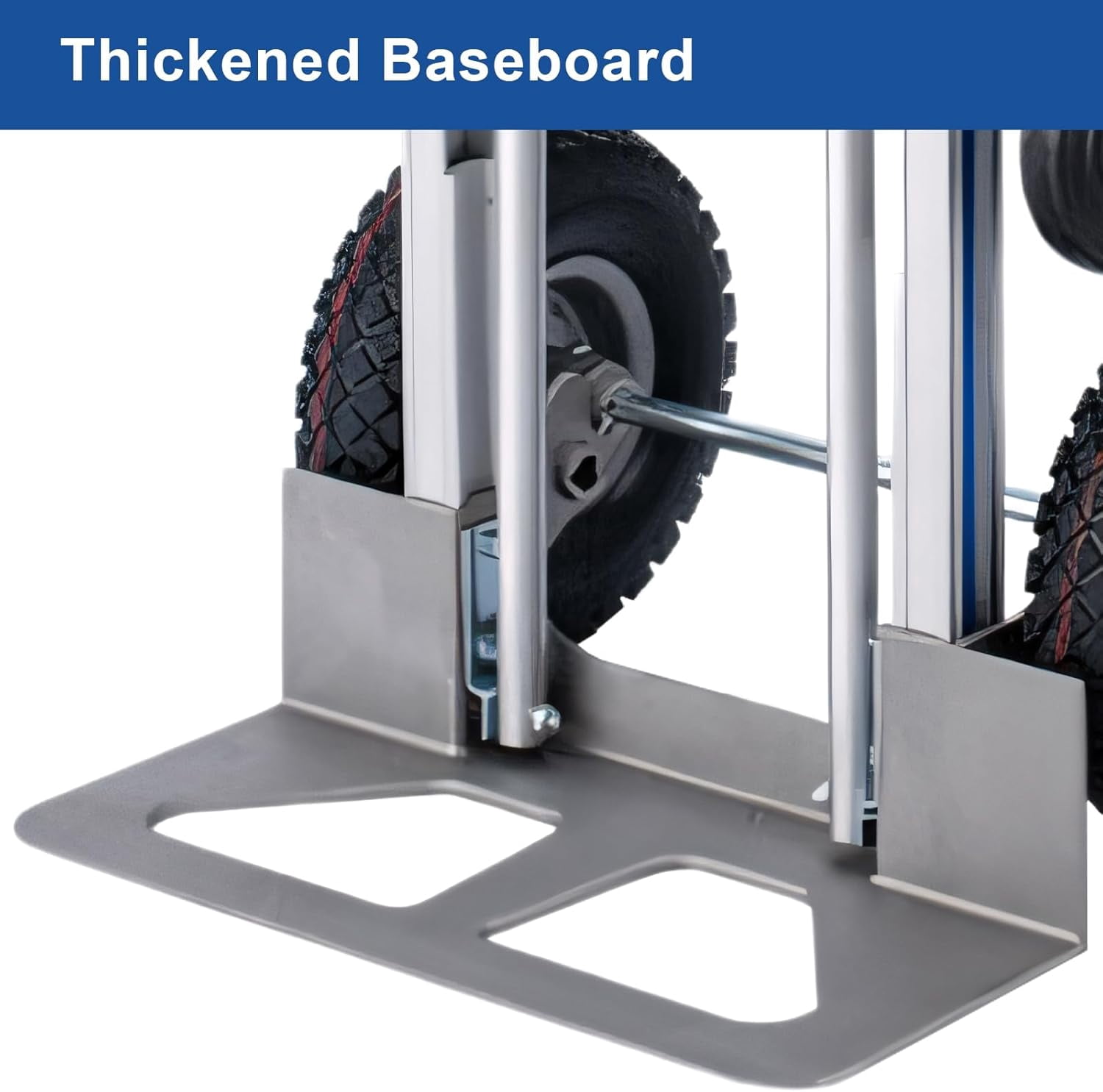 Yonopro 4 in 1 Convertible Hand Truck, Heavy Duty Aluminum Hand Truck 1000 LBS Load Capacity， Durable Hand Truck Dolly with Nose Plate and 4 Wheels