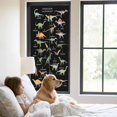 thumbnail image 3 of Black Dinosaur Window Privacy Film, Vintage Letters Farm Animals Static Cling UV Sun Blocking Tint Film Heat Control Windows Films for Bedroom Bathroom, Window Stickers 29.5"x78.7", 3 of 8
