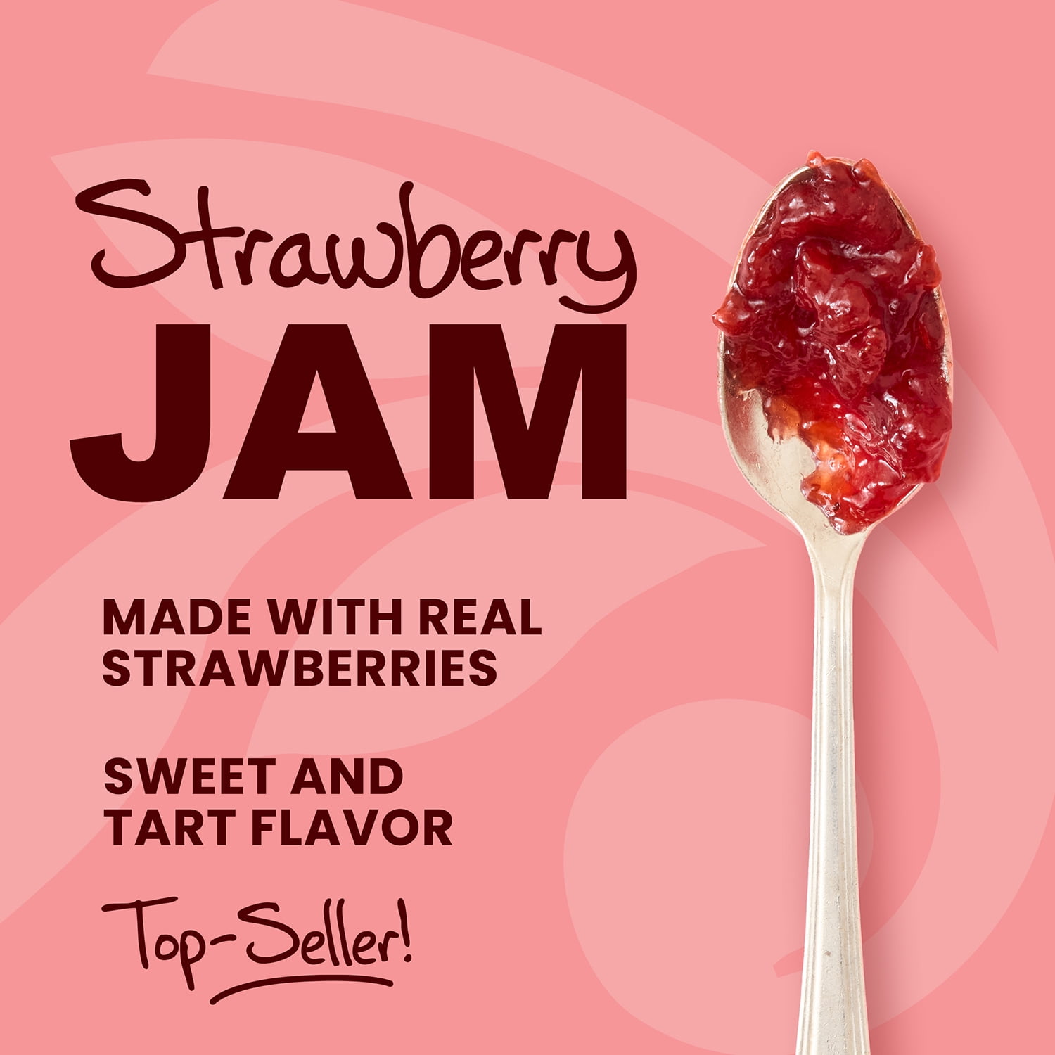 (12 pack) Stonewall Kitchen, non GMO, Strawberry Jam, 12.5 oz. Jar