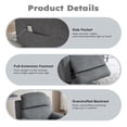 thumbnail image 6 of Bonzy Home Electric 3-Seat Recliner Sofa Set— Power Electric Recliner Chair with Remote Control & Side Pockets, Compact Home Theater Seating for Small Spaces, Gray, 6 of 10