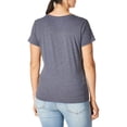 thumbnail image 3 of Hanes 00617914394080 Womens Pattern Elephant Short Sleeve V-Neck Tee, Navy Heather - Large, 3 of 3