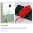 thumbnail image 5 of Uxcell Cleaning Duster, 11" to 31" Extendable Chenille Brush with Replaceable Head, Red 1 Set, 5 of 5