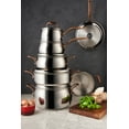 thumbnail image 4 of Lagostina Kitchen Pots and Pans, Stainless Steel Cookware Set, All Heat Sources, Bronze Elegance, 12 Piece, Silver, Induction Safe, 4 of 5