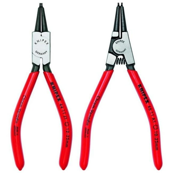 Knipex Tools KX9K008017US Polished Snap Ring Plier Set - 2 Piece