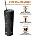 thumbnail image 6 of 20 Oz Gothic Skinny Tumbler with Lid and Straw Figure Print Double Wall Insulated Stainless Steel Drinks Hot or Cold Coffee Cups Goth Travel Mug Gifts for Men/Women, 6 of 6