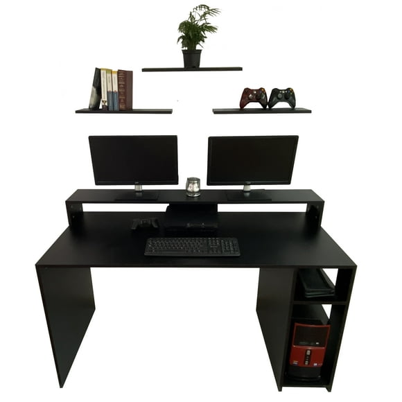 Escritorio Gamer DECOMOBIL Mesa para Computadora ESCG-3RG-NM