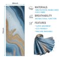 thumbnail image 2 of Blue Gold Wave Marble Pattern Hot Yoga Mat Towel Non Slip for Hot Yoga - Quick-Drying Yoga Mat Cover with 4 Corner Pockets with Travel Bag - Hot Yoga Towel Non Slip 70"x26", 2 of 6