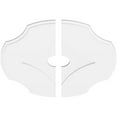 thumbnail image 2 of 34"OD x 5"ID x 11 3/4"C x 1"P Percival Architectural Grade PVC Contemporary Ceiling Medallion, Two Piece, 2 of 11