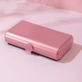 thumbnail image 4 of 2 Layer Folding Makeup Box with Mirror, Portable Travel Cosmetic Storage Organizer Bag for Students, Pink Rose Gray Options, 4 of 6