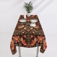 thumbnail image 6 of Bohemia William Morris Tablecloth, Original Design Vintage Bird Flower Print Table Cover for Holiday Home Picnic Party Dining Room Kitchen Decor, (Red Strawberry Thief) 55x55inch, 6 of 6