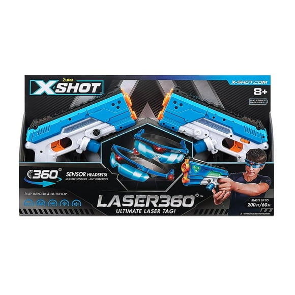 X-shot laser 360 blaster twin pack, 1 ea