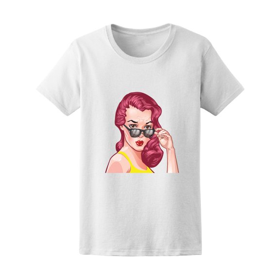 Vintage Woman Portrait Tee Women's -Image by Shutterstock