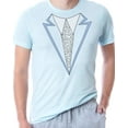 thumbnail image 2 of Dumb and Dumber Mens' Harry Dunne Blue Tuxedo Costume Sleep Pajama Set, 2 of 6