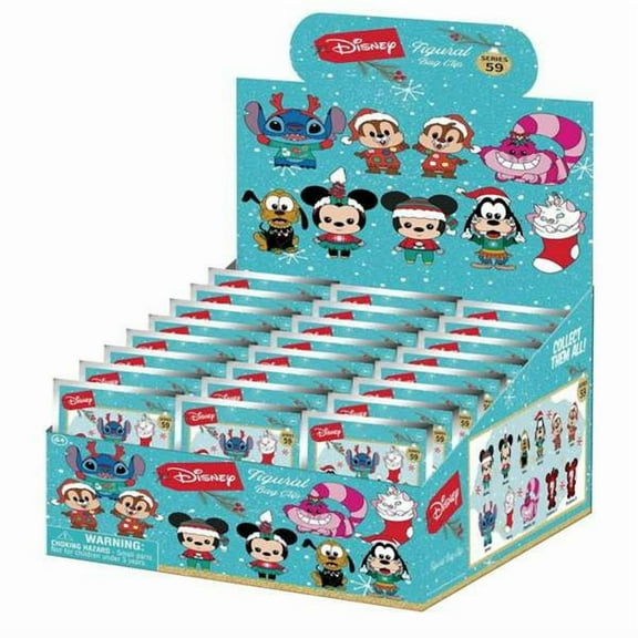 3D Figural Foam Bag Clip Disney Seasonal Series 59 Mystery Box (24 Packs)