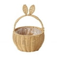 thumbnail image 3 of Handwoven Rattan Tote Organizer for Home Kitchen Pantry and Garden Storage, 3 of 4