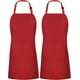 thumbnail image 3 of Utopia Kitchen Paquete De 2 Delantales Con Pechera Ajustables Con 2 Bolsillos, Delantal De Cocina Resistente Al Agua Y Al Aceite Para Mujeres Y Hombres, 3 of 5