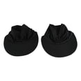 thumbnail image 1 of Sombrero de sol para mujer Nikou suave ligero fruncido negro 2 piezas, 1 of 15