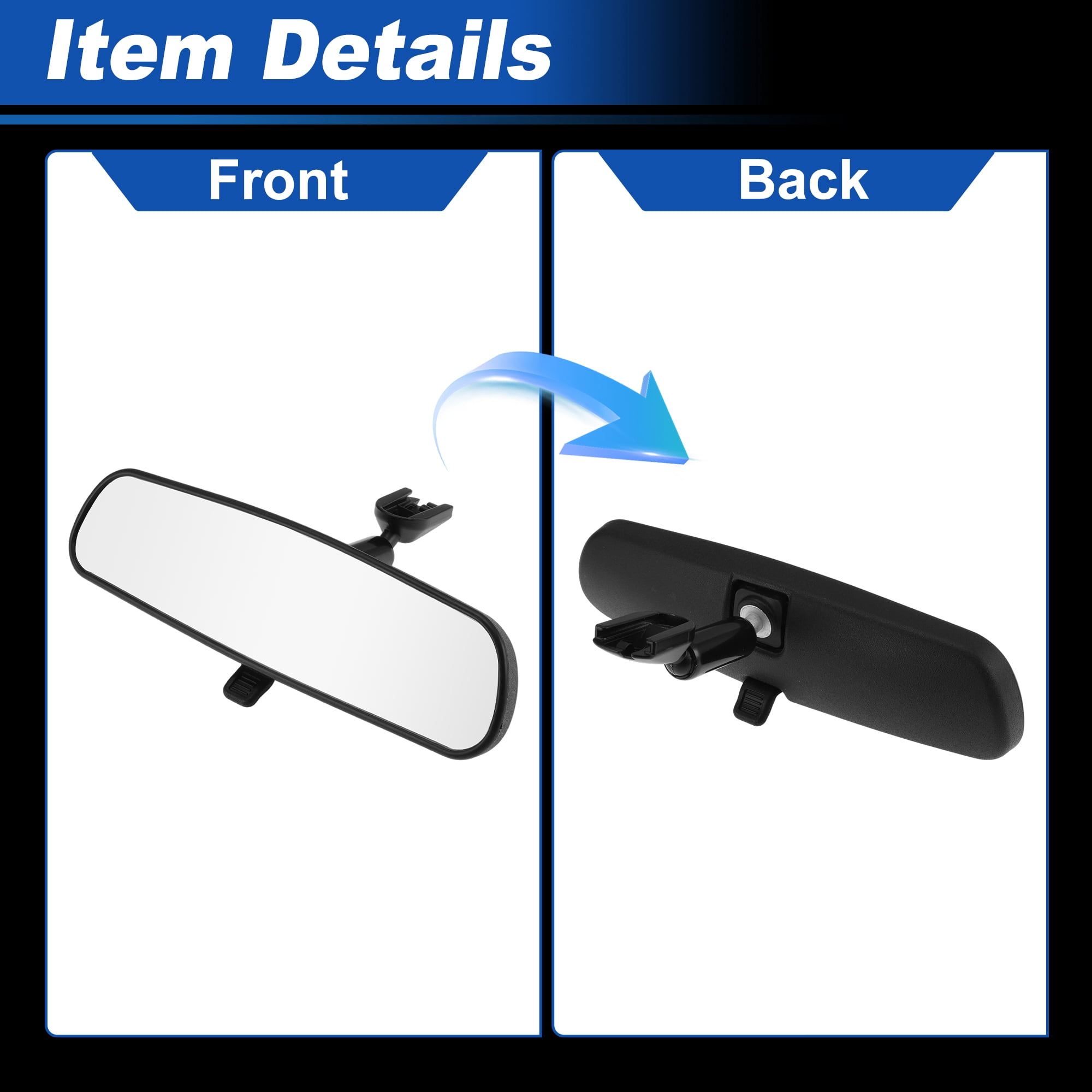 Unique Bargains KD53-69-220B Rearview Mirror Inner Rearview Mirror for Mazda 2 2011-2014