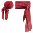 thumbnail image 5 of YOTQUSKI Pirate Bandana,Pirate Head Scarf,Halloween Women Men Pirate Head Scarf, Hat Accessories Pirate Waist Belt Bandana Headband Renaissance, 5 of 5
