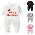 thumbnail image 2 of Zwiiyzr 2025 Infant Baby Boy Girl Clothes 1-24 Months Jumpsuit My First Christmas Rompers with Hat Winter Warm Outerwear Outfits Long Sleeve Onesie Black, 2 of 4