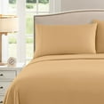 thumbnail image 4 of Sweet Home Collection 1500 Series Bed Sheets - Extra Soft Microfiber Deep Pocket Sheet Set - Camel, Split King, 4 of 6