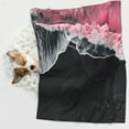 thumbnail image 6 of Naloa Pink White Ocean Waves Dog Blanket, 3 Sizes Cat Blanket for Indoor Cats Large Medium Small Dog Gifts-Large, 6 of 8
