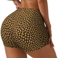 thumbnail image 2 of Kdxio Candy Corn Print Workout Shorts for Women Seamless Soft Smooth Gym Yoga Scrunch Active Shorts, 2 of 5
