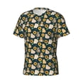 thumbnail image 5 of Vsdgher Bear Sunflower Print Men's Dry Fit Mesh Athletic Shirts Moisture Wicking Tennis T-Shirt Tops, 5 of 9