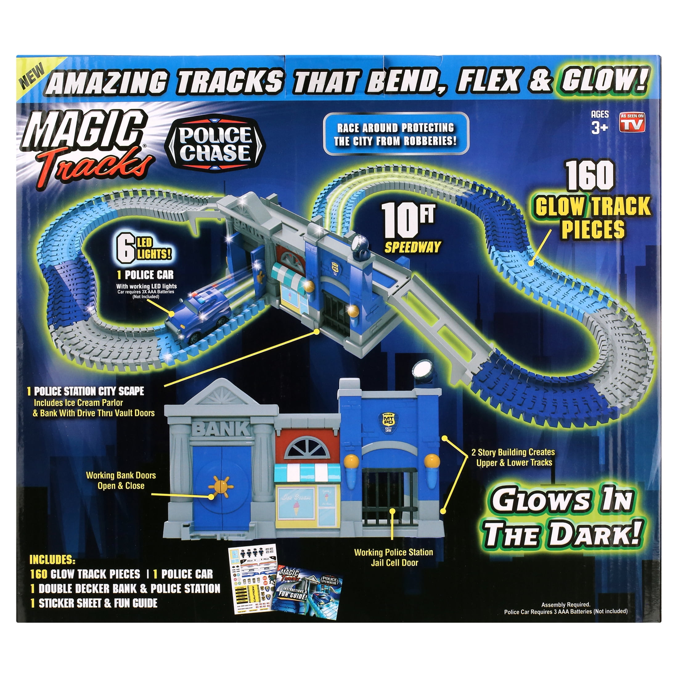 Magic Tracks Police Chase Vehicle Playset