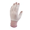 Pure Touch Nylon Half Finger Glove Liner, Extra Large (20-Pack)